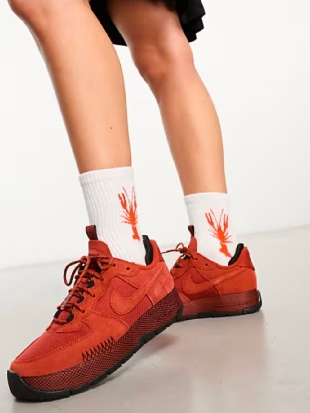 Nike Air Force 1 Wild Low Rugged Orange Campfire Sneakers FB2348-800 Womens 10